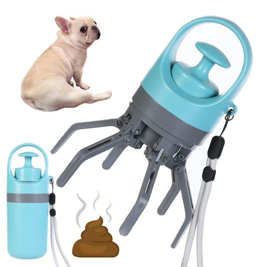 Dog Poop Grabber Tool – Hands-Free Cleanup for Walks/Hiking