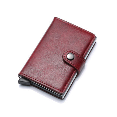 RFID Metal Wallet - Vintage Men's Leather