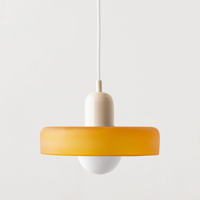 Modern Stained Glass Pendant Lamp – Bauhaus-Inspired Design for Stylish Interiors