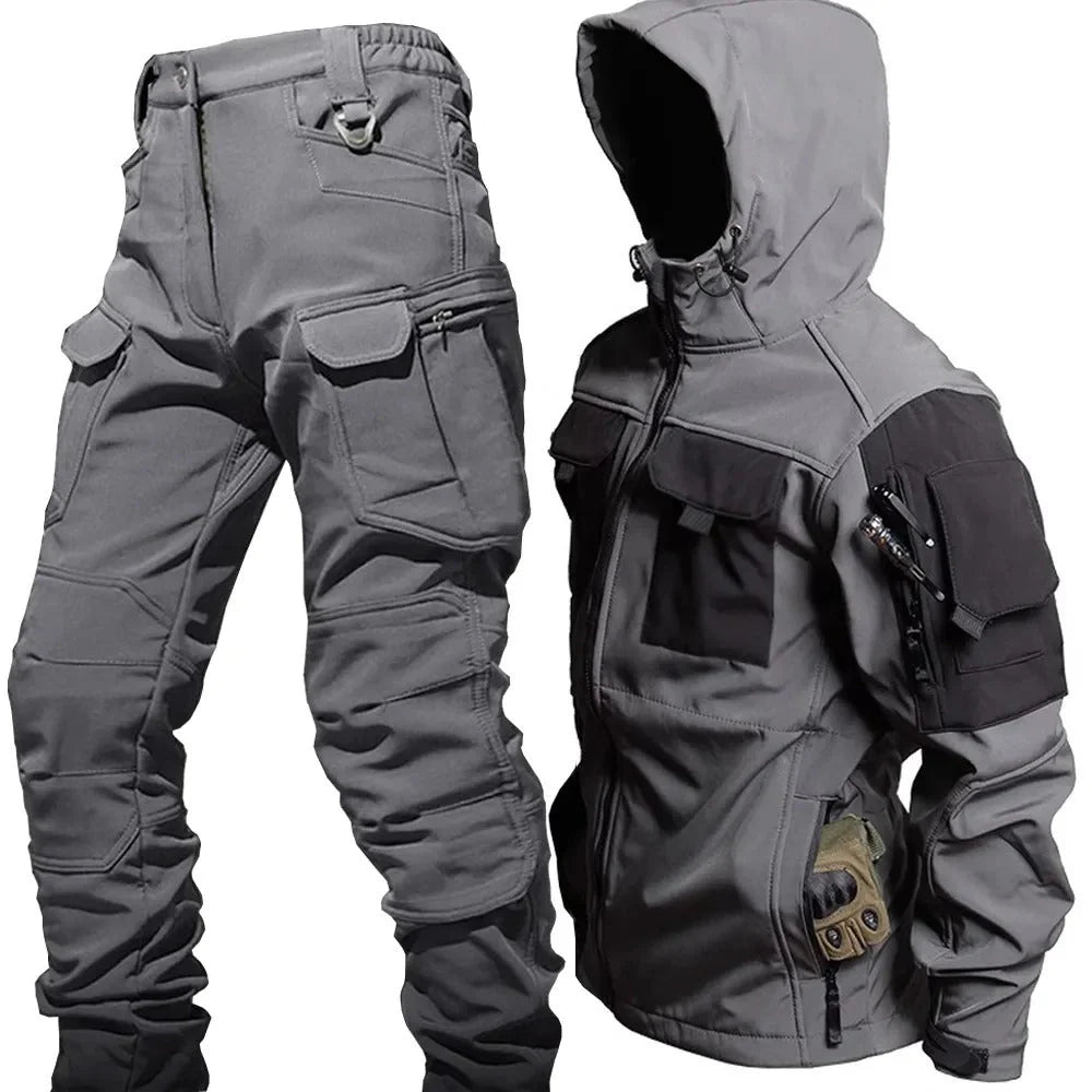 Men's All-Weather Outdoor Set - Windproof & Waterproof Softshell