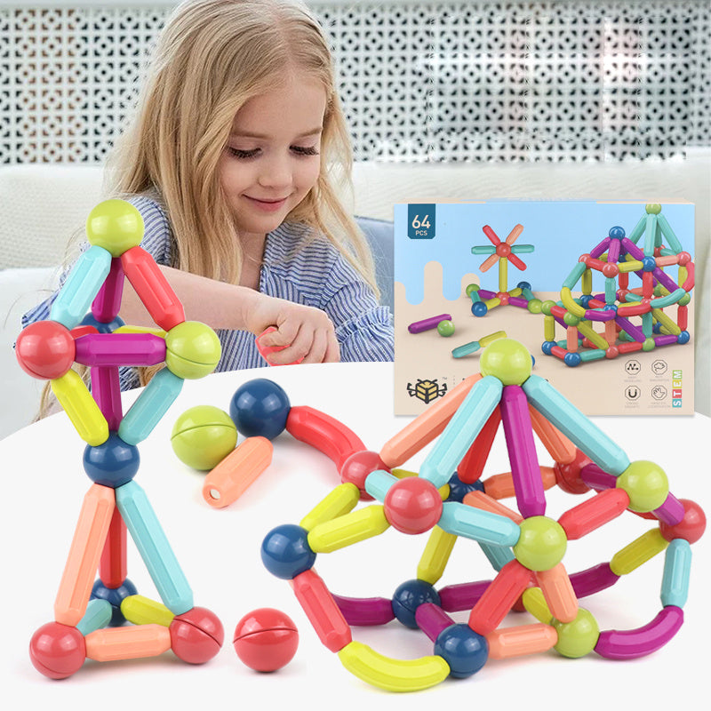 Magnetic Building Blocks Set – STEM Educational Construction Toys for Kids and Toddlers