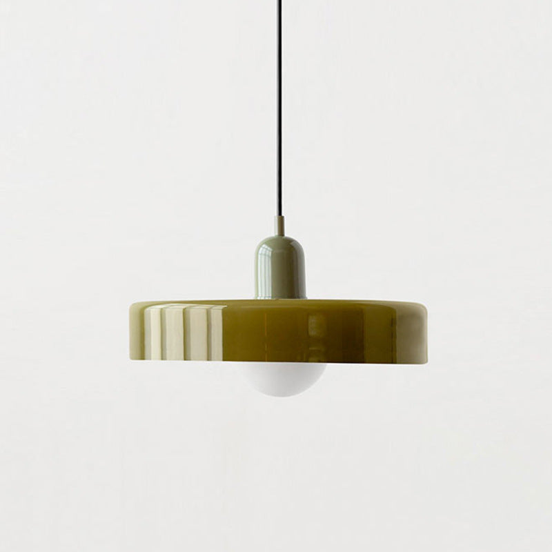 Modern Stained Glass Pendant Lamp – Bauhaus-Inspired Design for Stylish Interiors