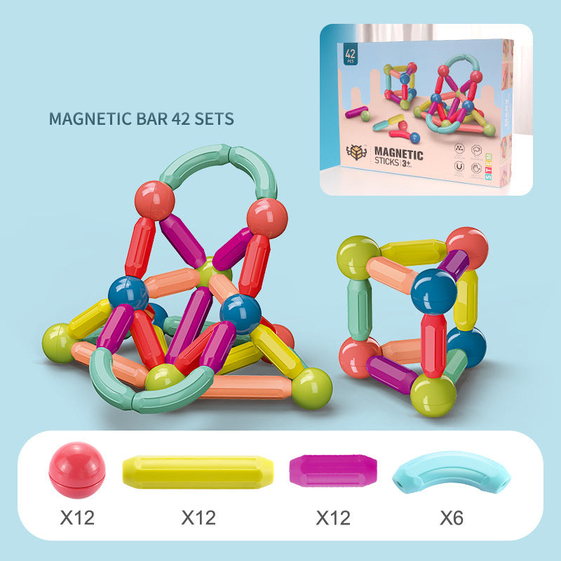 Magnetic Building Blocks Set – STEM Educational Construction Toys for Kids and Toddlers