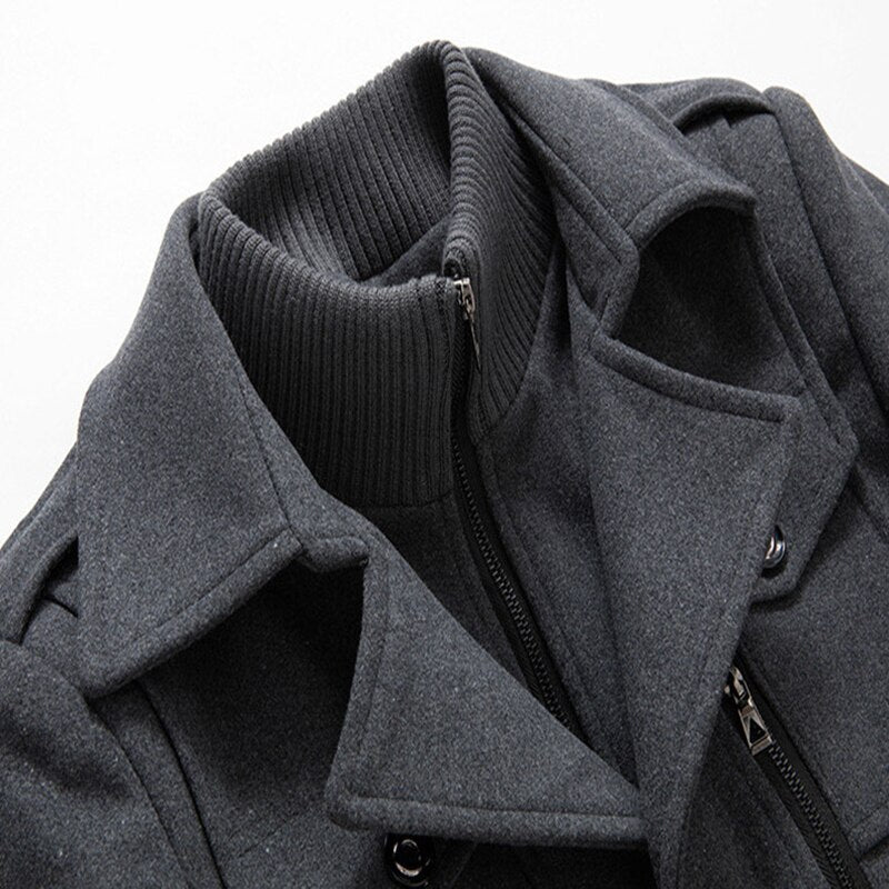 Two-piece winter coat for men