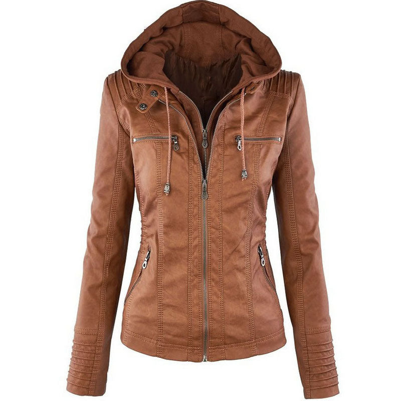 Veste d'été en cuir pour femme 