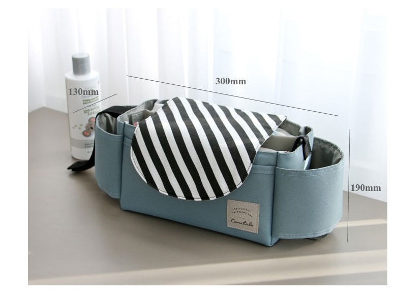 Multifunctional Stroller Organizer – Diaper Bag & Cup Holder for Parents