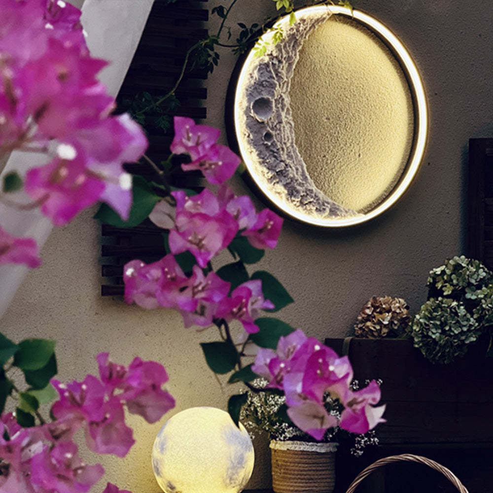 Moon Phase Wall Lamp - Decorative Night Light for Living Room & Bedroom