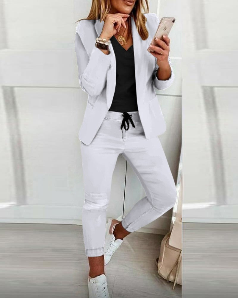 Ladies Elegant & Comfortable Blazer + Pants Set