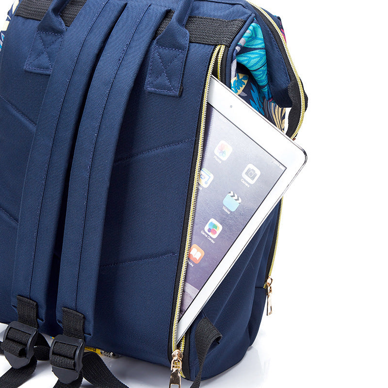 Stylish Mommy Backpack – 35L Spacious Diaper Bag with Zipper Pockets