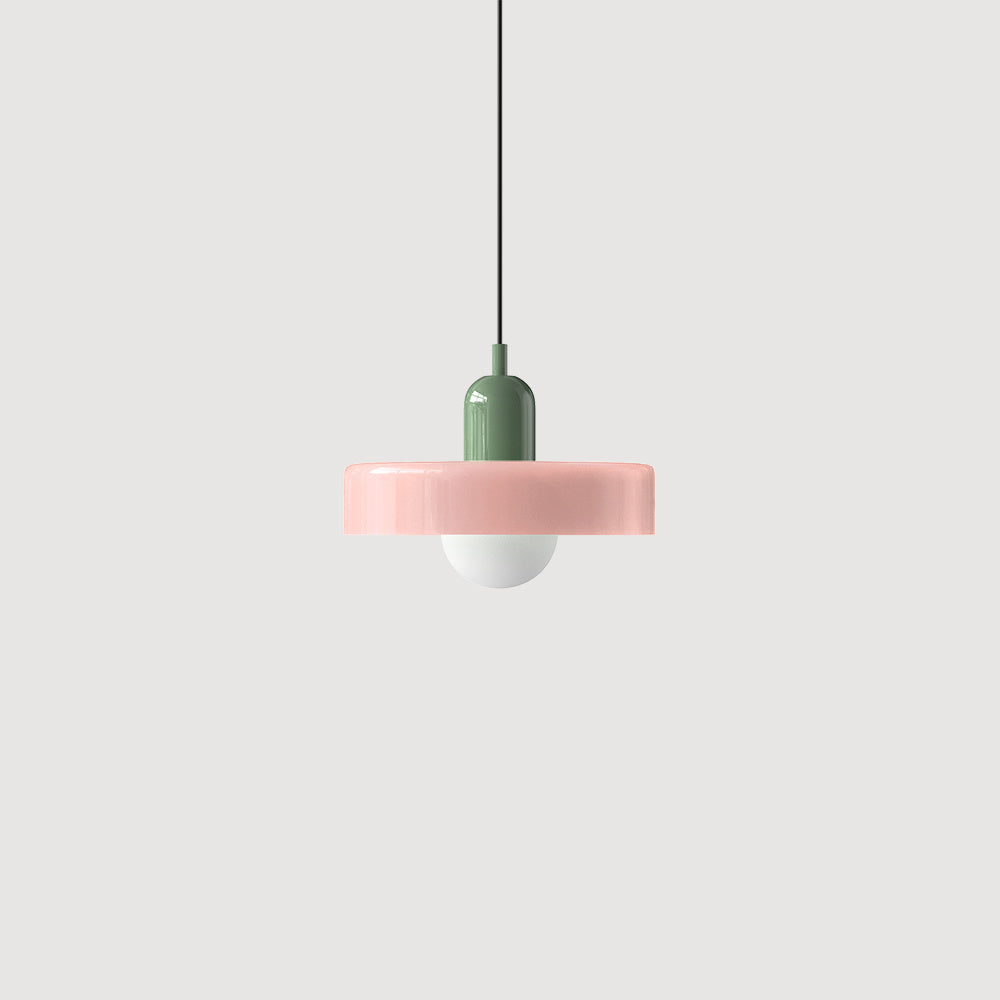 Modern Stained Glass Pendant Lamp – Bauhaus-Inspired Design for Stylish Interiors