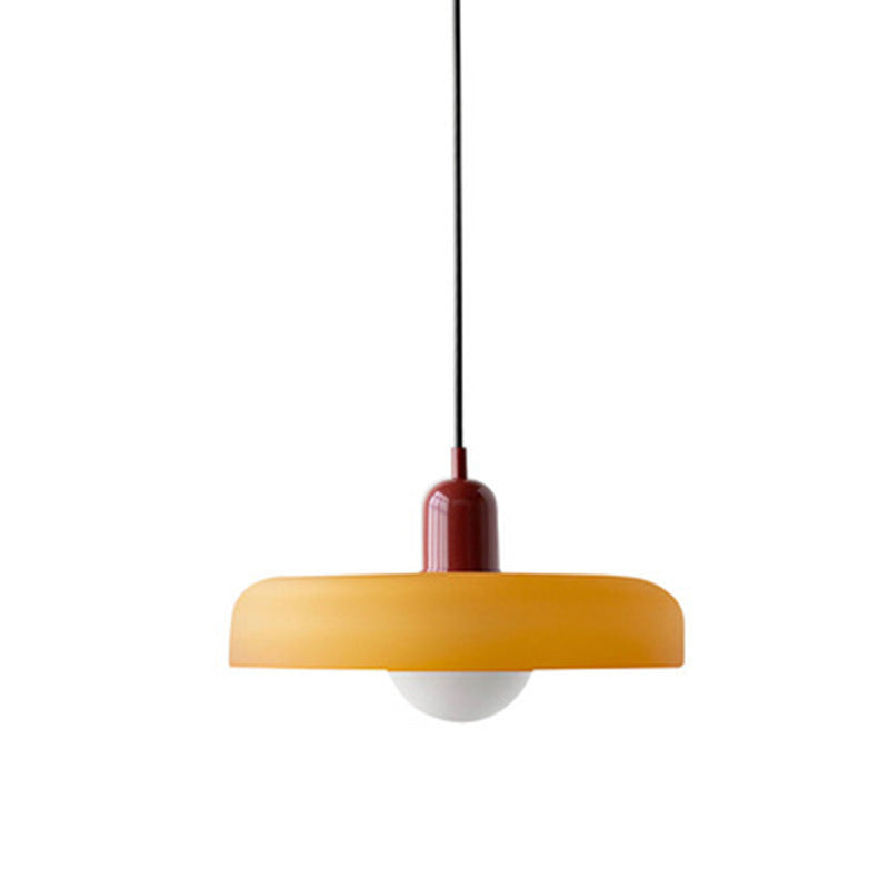 Modern Stained Glass Pendant Lamp – Bauhaus-Inspired Design for Stylish Interiors