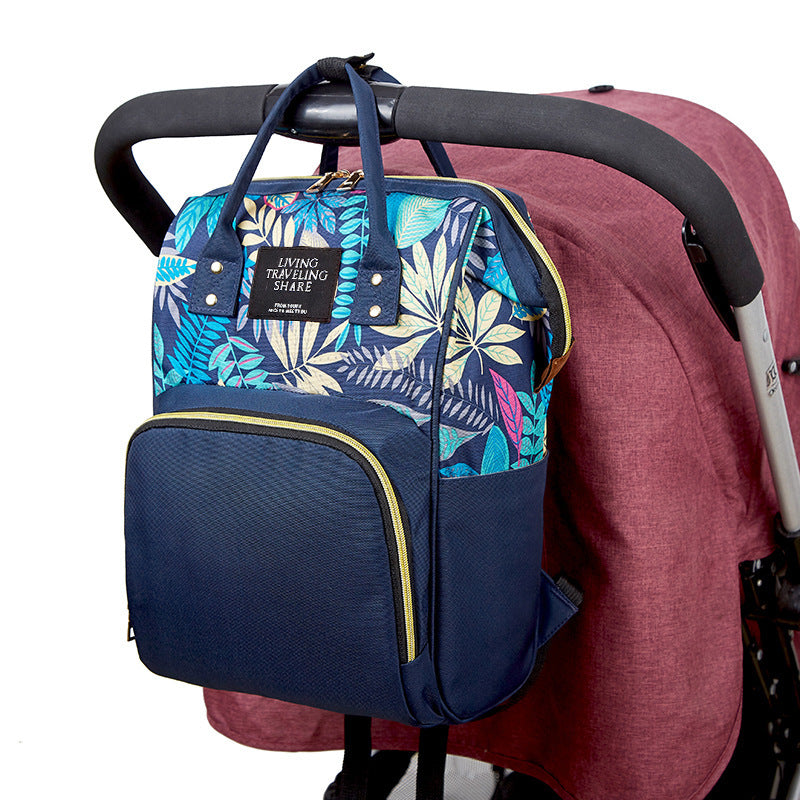 Stylish Mommy Backpack – 35L Spacious Diaper Bag with Zipper Pockets