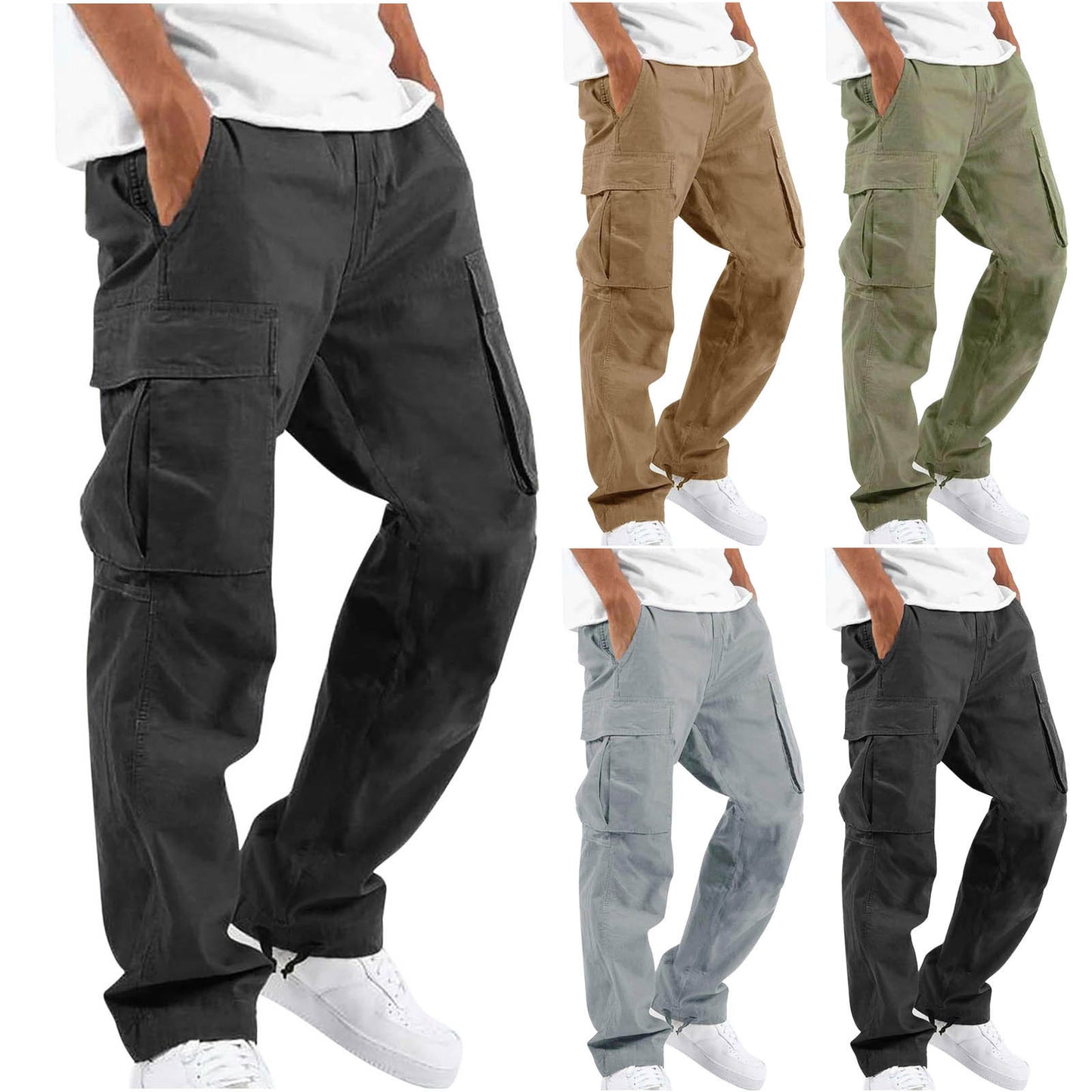 Men's Everyday Cargo Pants - Comfort Fit with Utility Pockets