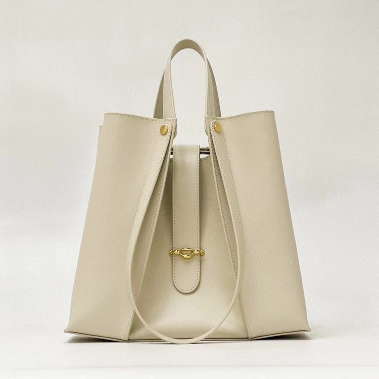 Genuine Leather Large Capacity Tote Bag for Women