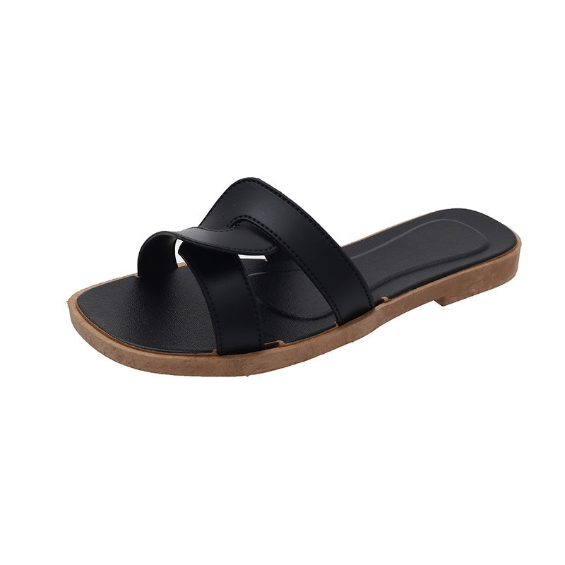 Women's Non-Slip  Sandals - Crisscross Strap Design