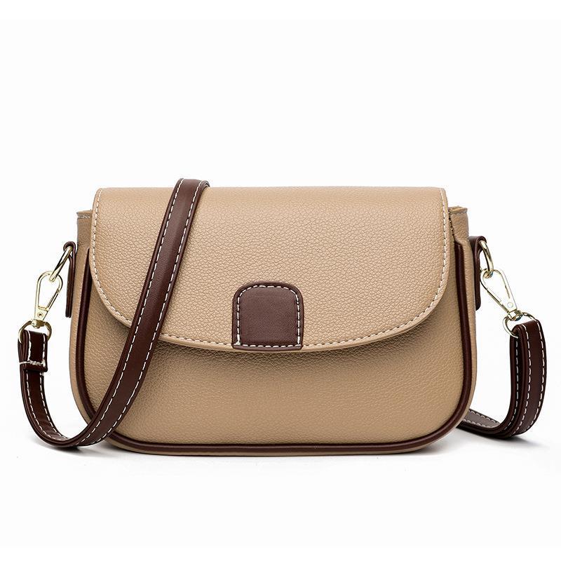 Versatile Flap Shoulder Bag – Compact Square Crossbody with Multiple Pockets