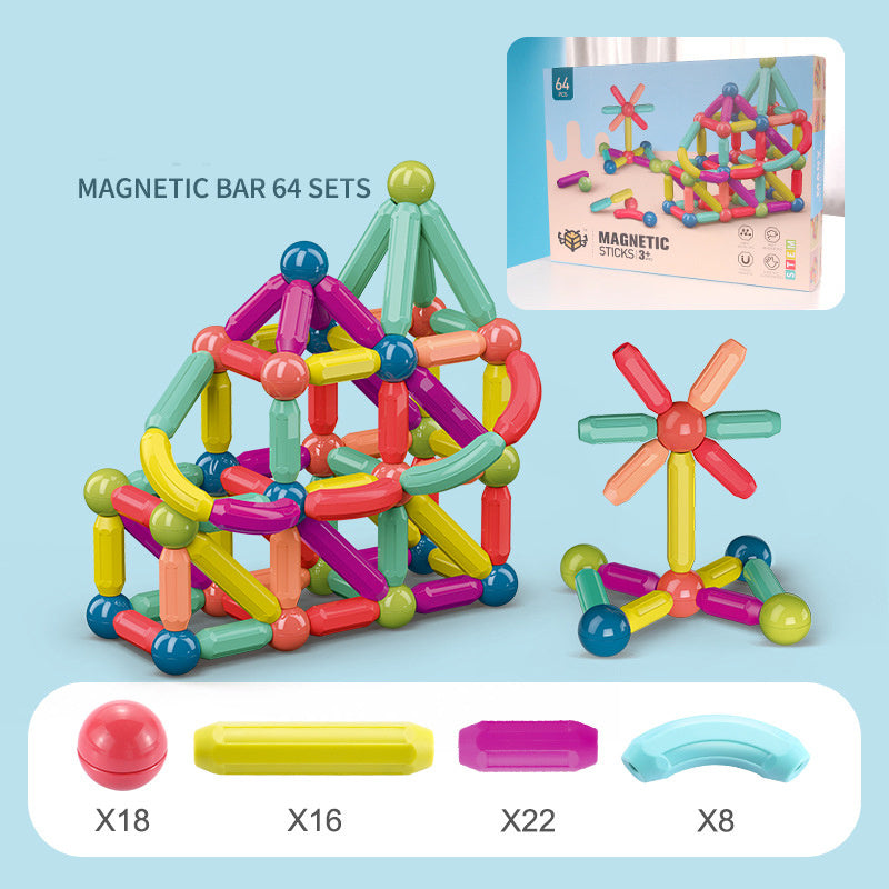 Magnetic Building Blocks Set – STEM Educational Construction Toys for Kids and Toddlers