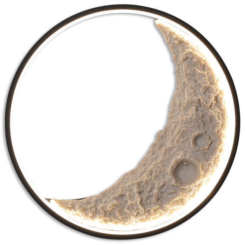 Moon Phase Wall Lamp - Decorative Night Light for Living Room & Bedroom