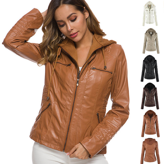 Veste d'été en cuir pour femme 