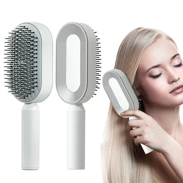 Self-Cleaning Hair Brush – One-Button Hair Removal & Easy Maintenance