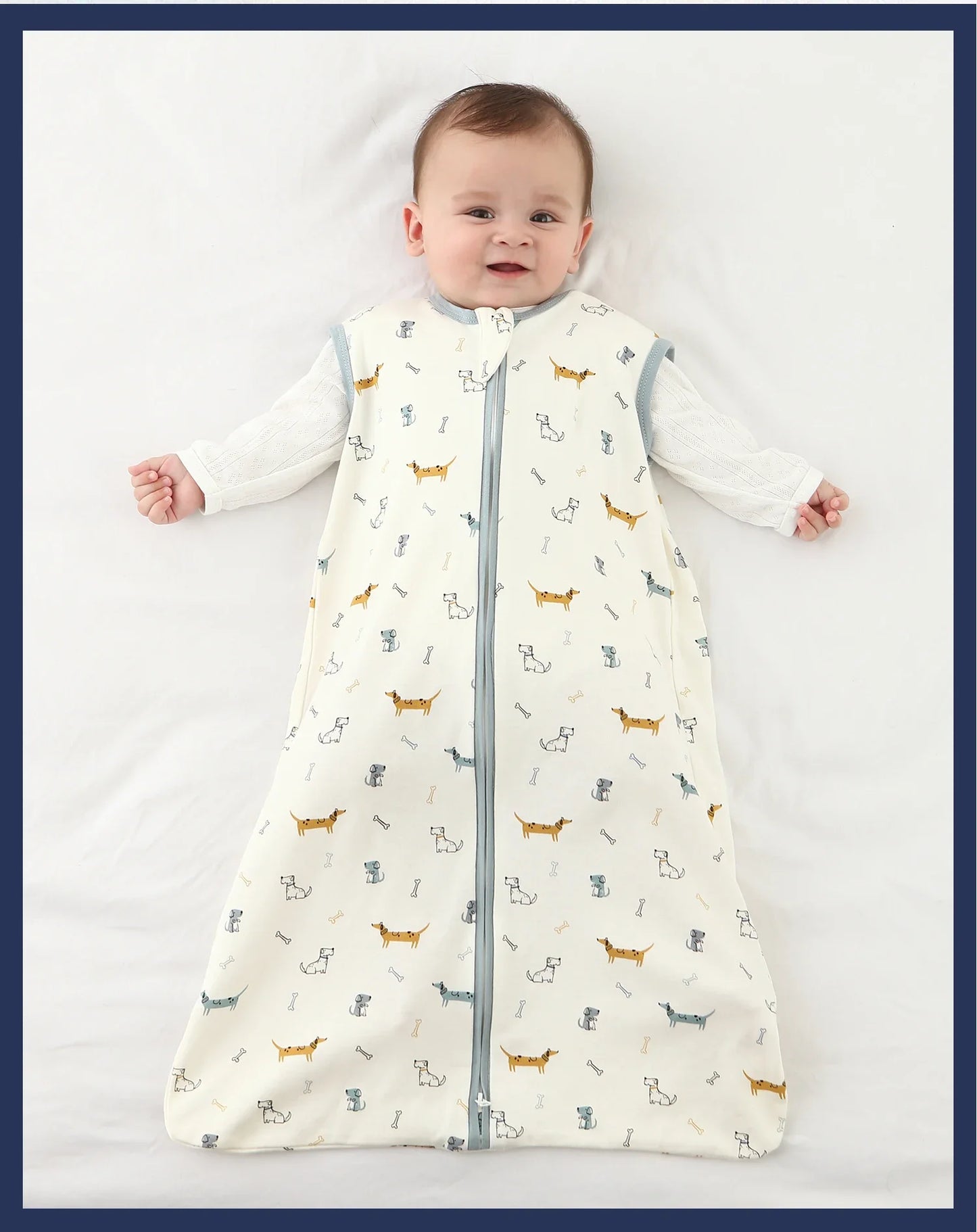 Cozy Vest-Style Baby Sleeping Bag – Anti-Kick, Anti-Startle & Breathable
