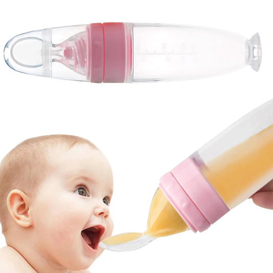 Squeeze Baby Feeding Spoon – Soft Silicone Puree Spoon