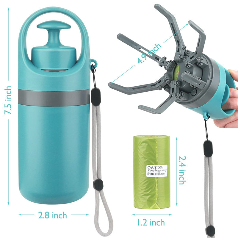 Dog Poop Grabber Tool – Hands-Free Cleanup for Walks/Hiking