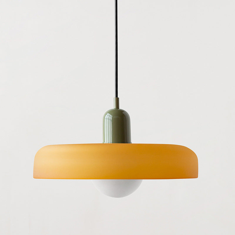 Modern Stained Glass Pendant Lamp – Bauhaus-Inspired Design for Stylish Interiors