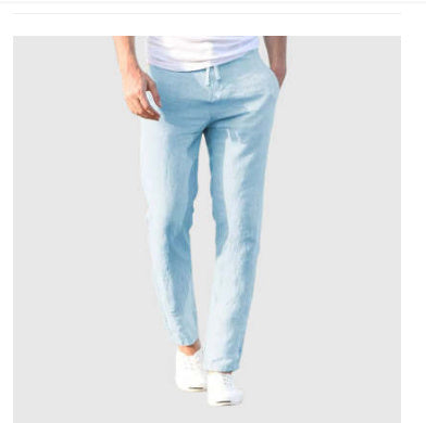 Lightweight men's linen trousers, casual and comfortable