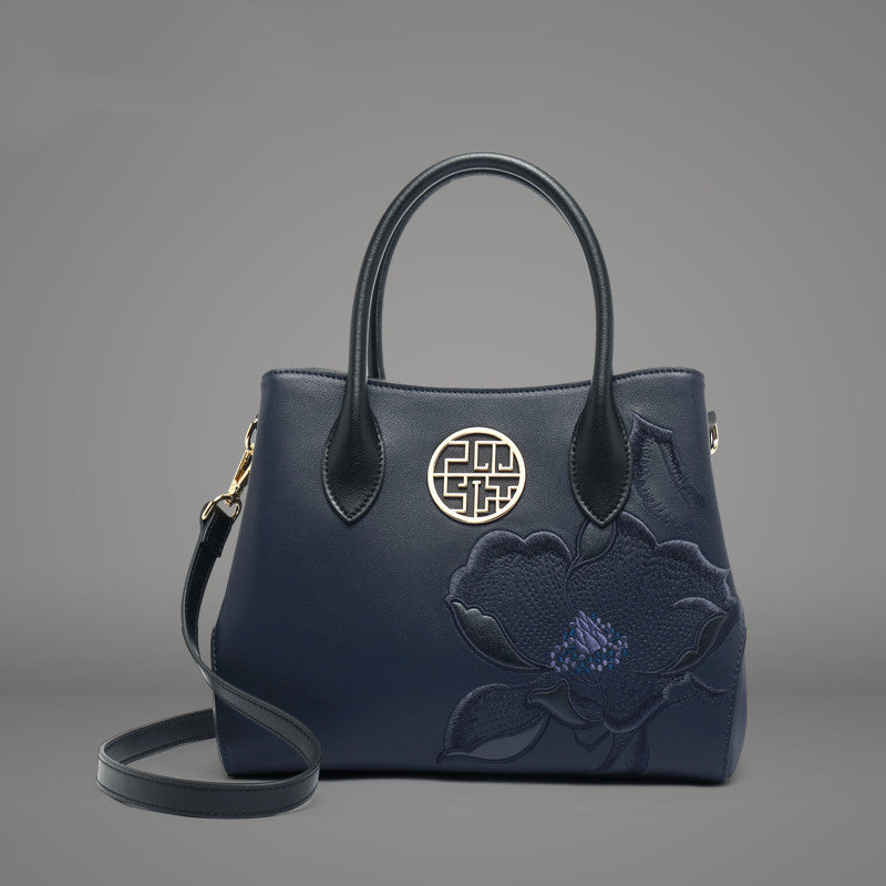 Genuine Cowhide Leather Crossbody Bag – Premium Two-Layer Craftsmanship