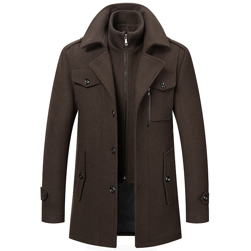 Two-piece winter coat for men