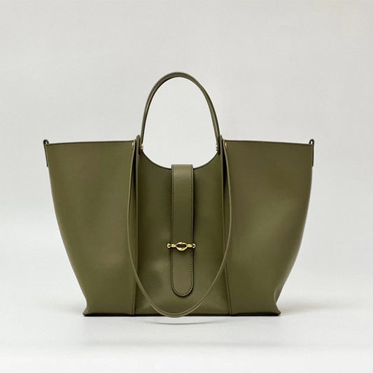 Genuine Leather Large Capacity Tote Bag for Women
