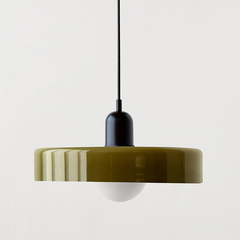 Modern Stained Glass Pendant Lamp – Bauhaus-Inspired Design for Stylish Interiors