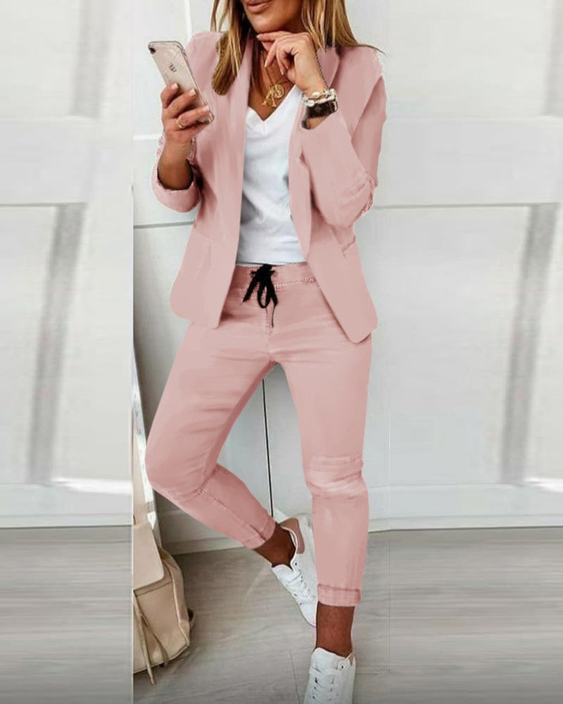 Ladies Elegant & Comfortable Blazer + Pants Set