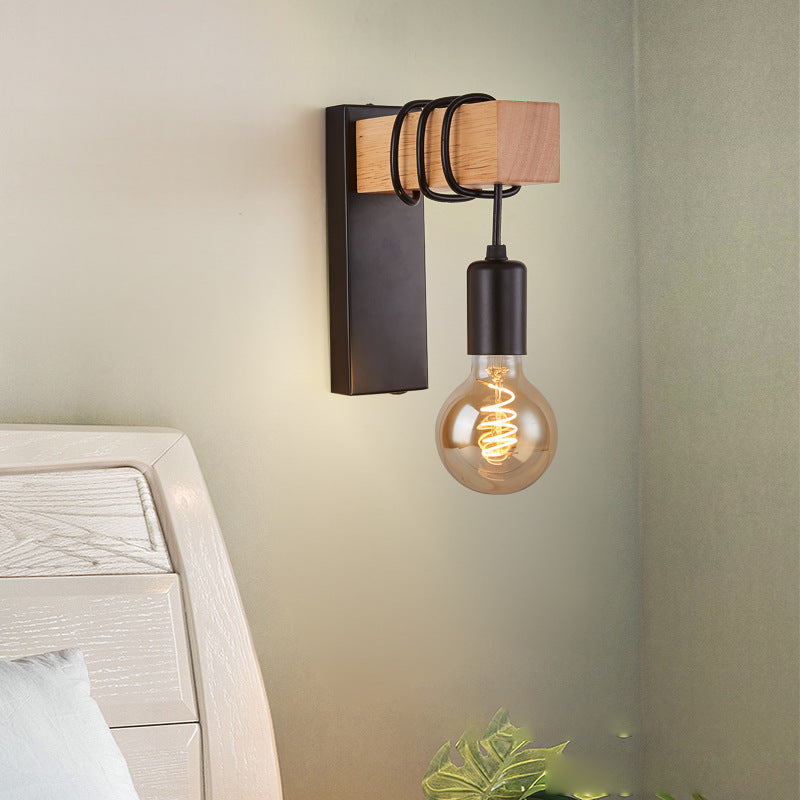 Vintage Industrial Wall Lamp - Adjustable Swing Arm Bedside Sconce