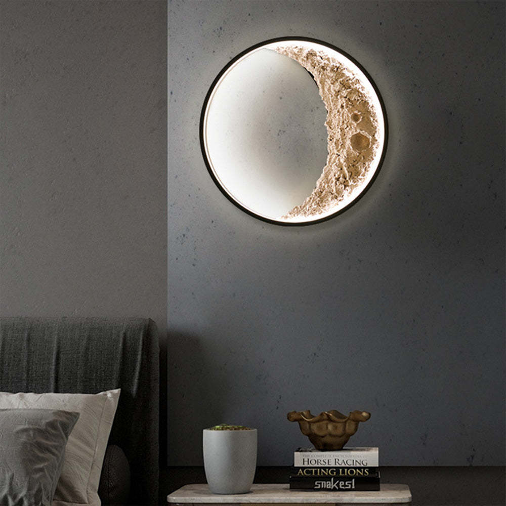 Moon Phase Wall Lamp - Decorative Night Light for Living Room & Bedroom