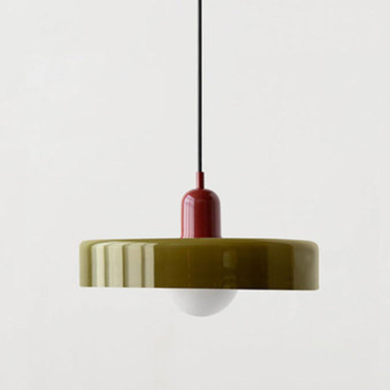 Modern Stained Glass Pendant Lamp – Bauhaus-Inspired Design for Stylish Interiors
