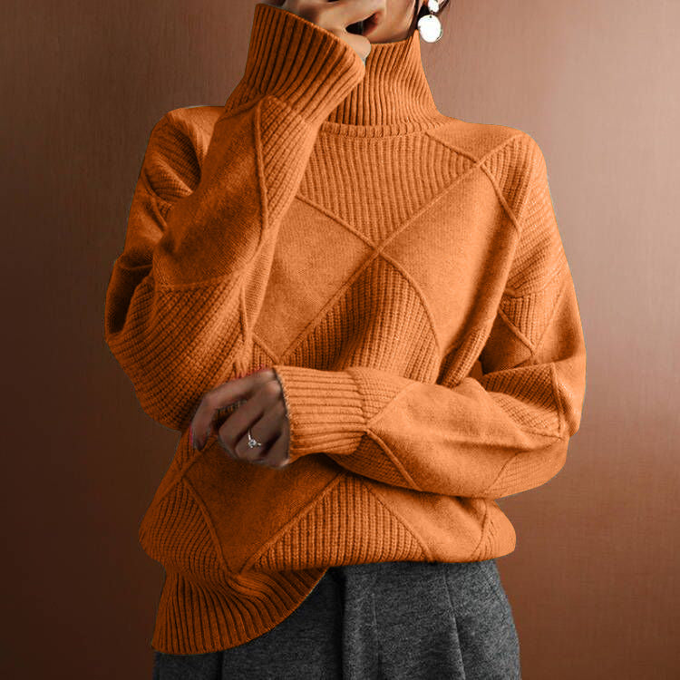 Women's Cashmere Turtleneck Sweater - Ultra Soft & Cozy